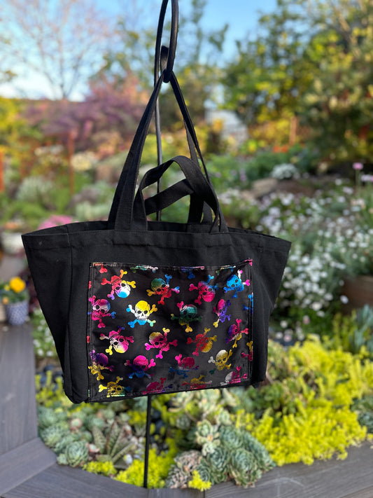 Rainbow skulls bag